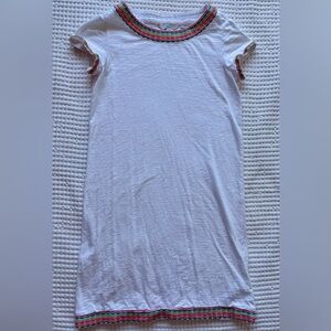 Boden Beachy Sena Embroidered Rainbow Collar Jersey Dress - Size 2